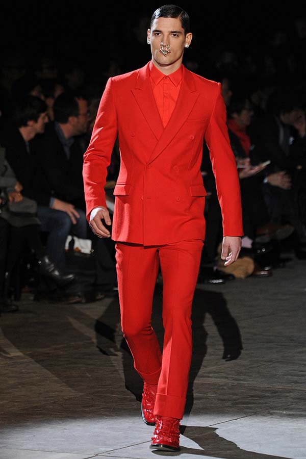 givenchy red suit 2013 mens