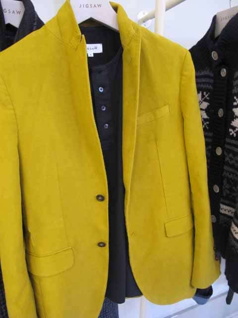 jigsaw men,yellow velvet jacket,2012