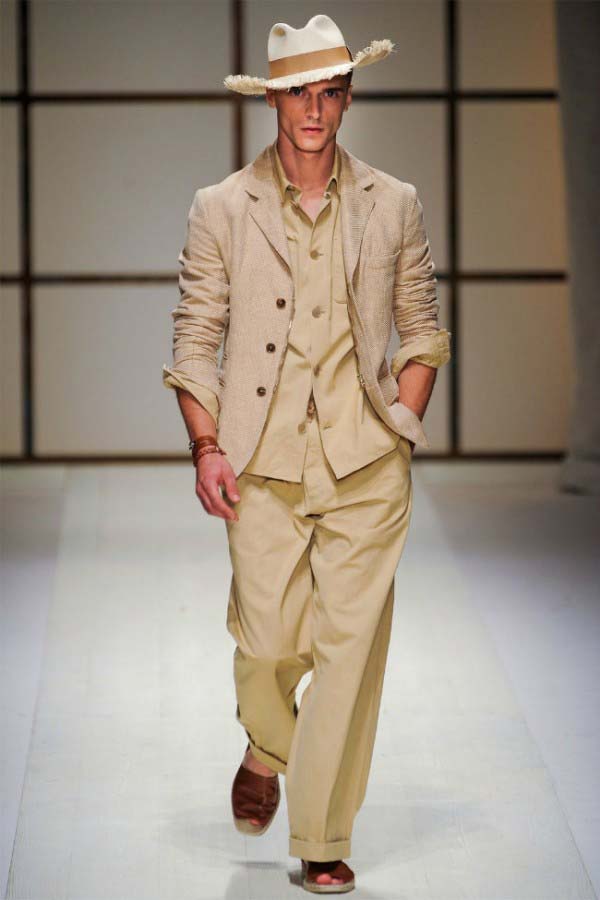 Men's linen suit - spring summer 2012 - Salvatore Ferragamo