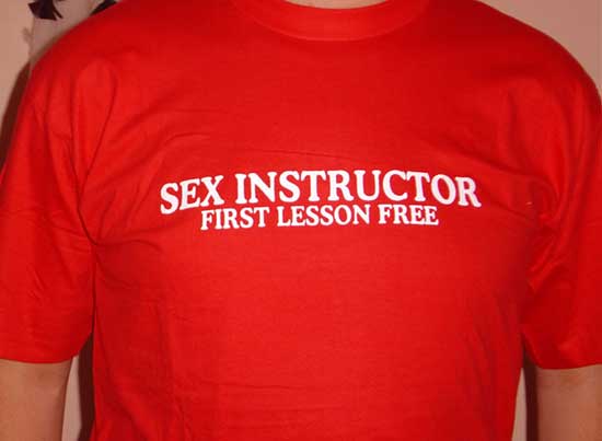 Wrong t-shirt - Sex Instructor