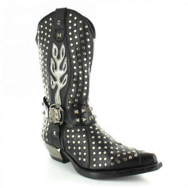 rock-mens,-leather-studded-western-boots
