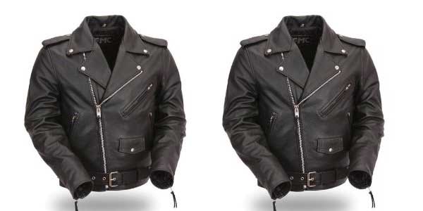 Harley Davidson men's leather aviator jacket