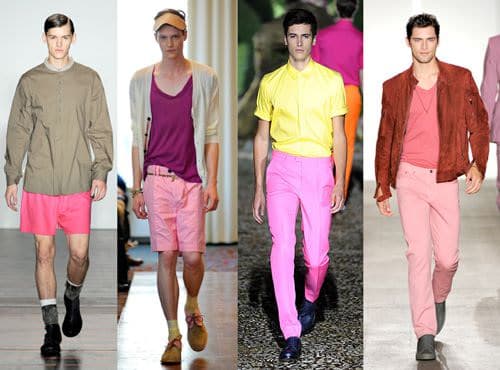 pink, fashion for men 2012