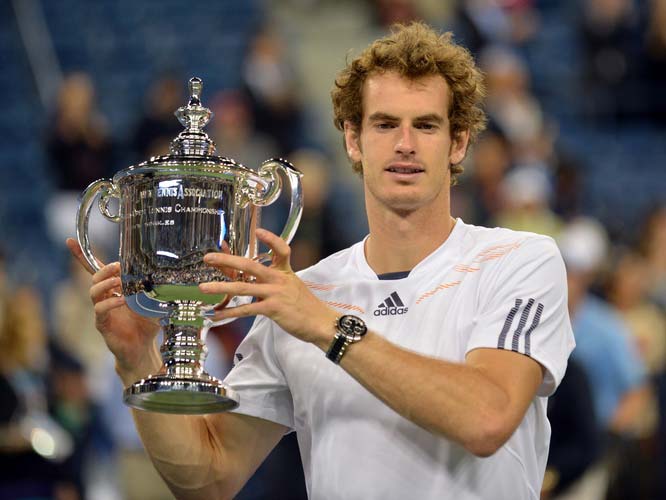 Andy Murray with US Open Thropy