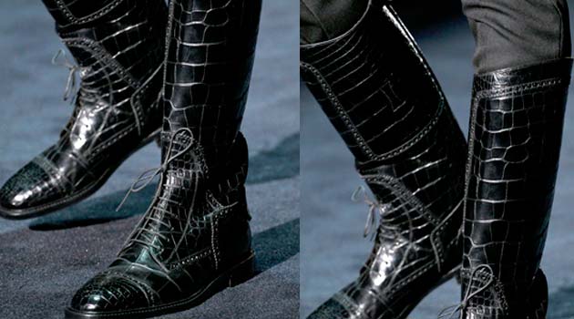Gucci Boots - black alligator -2012
