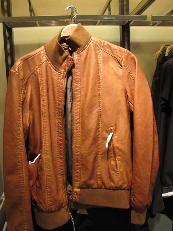 zara-men,-leather-brown,,-tan,-bomber--jacket