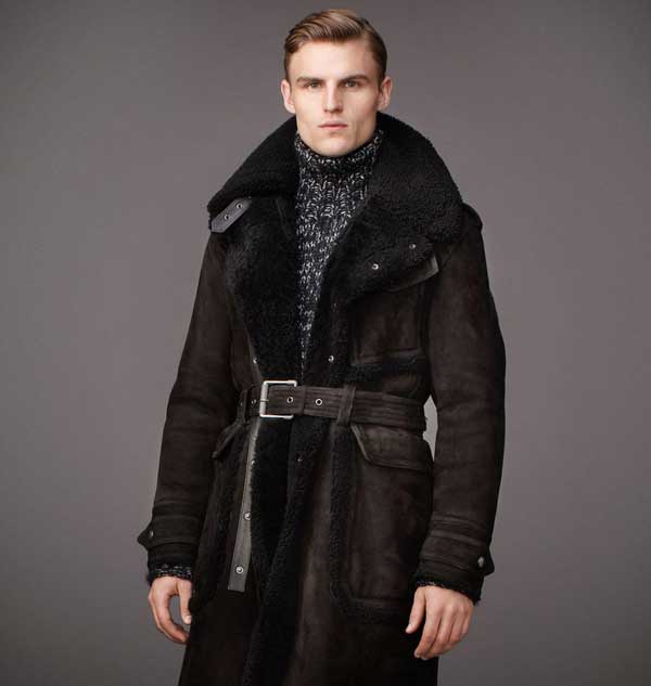 Belstaff fur coat for men