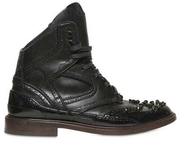 Givenchy, black beaded sneaker boots