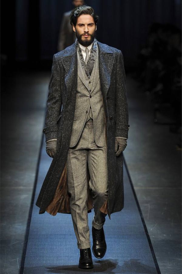Canali Winter jackets for men and patent boots 2013