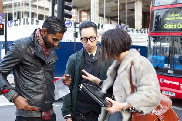 Gracie Opulanza in action at London Collections: Men