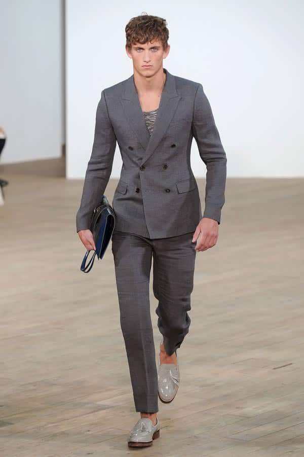 TOPMAN, grey fitted suit 2013