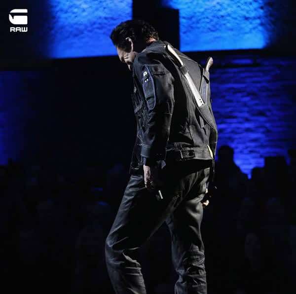 Michael Madsen wearing G-star Raw denim jacket for 2013