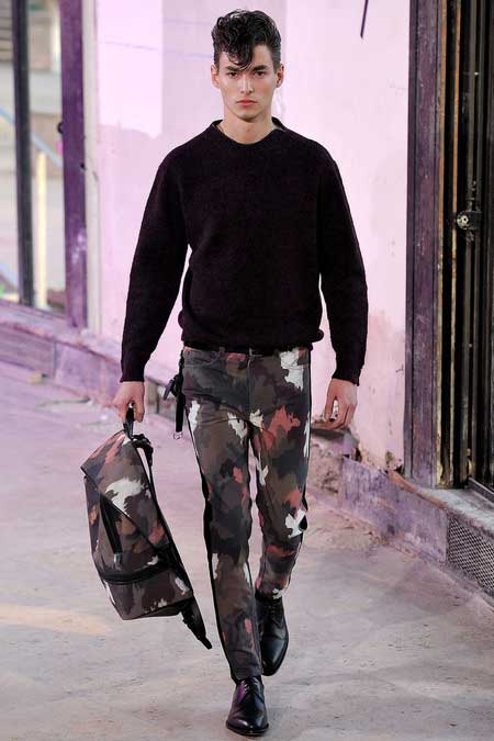 Phillip Lim men's Collection 2013 camouflage trousers