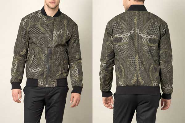 Alexander McQueen -cable print bomber jacket