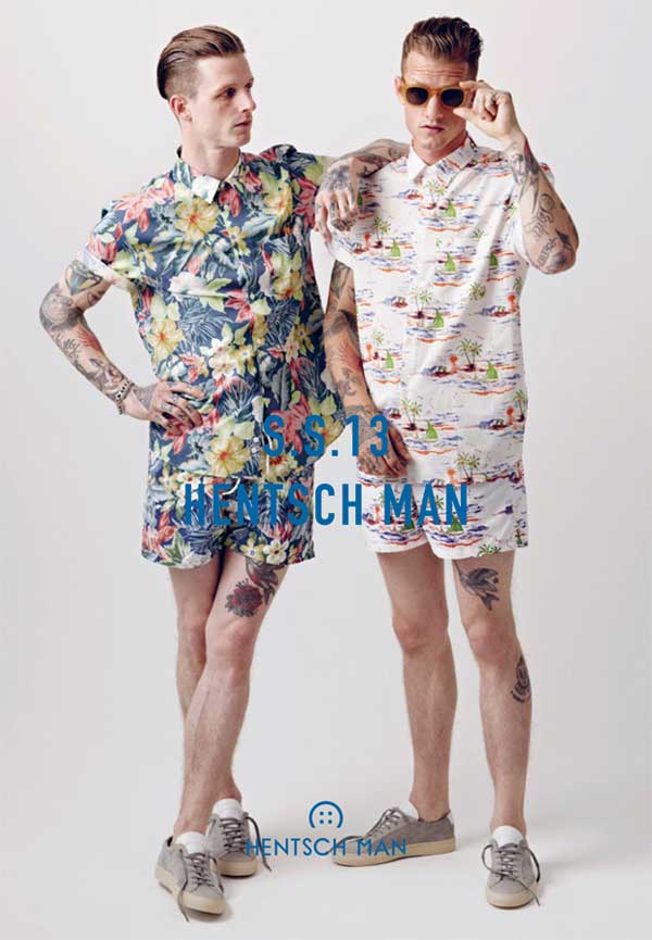 Hentsch Man - Spring Summer floral shorts for men 2013