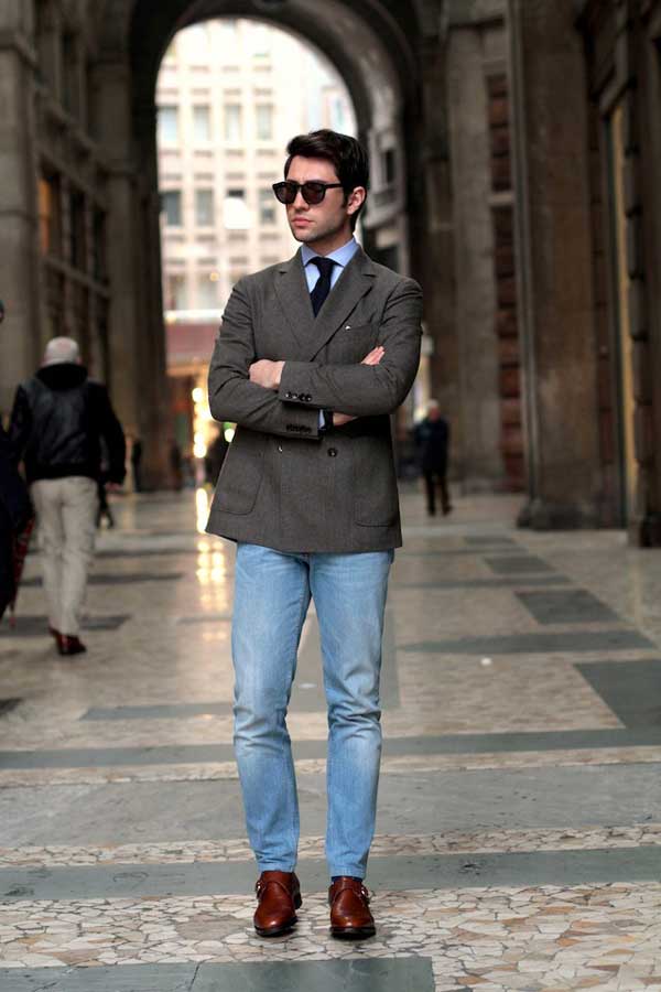 Denim trousers - Blazers for men 2013