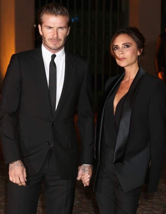 David Beckham and Victoria beckham at London Fashion Week 2013