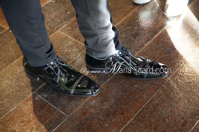Harvey Nichols - bar staff in action - black patent shoes