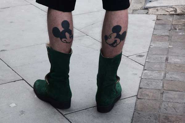 Tattoo for Men - Shoreditch 2013 - Mickey Mouse tattoo