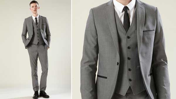 Topman 2013 suits for men - three piece grey