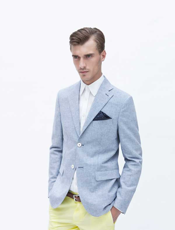 Zara man - blue suits for 2013 
