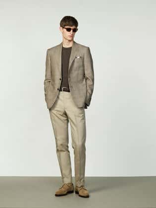 Greenblack linen suit with Davide Taub at Gieves  Hawkes  Permanent  Style