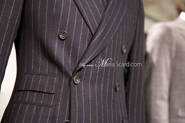 Marks & Spencer Pinstripe Suits at London Collections Men