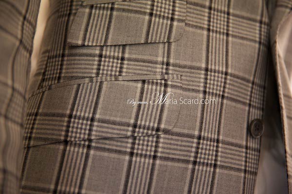 Marks & Spencer Classic Beige Blazer - Checkered pattern