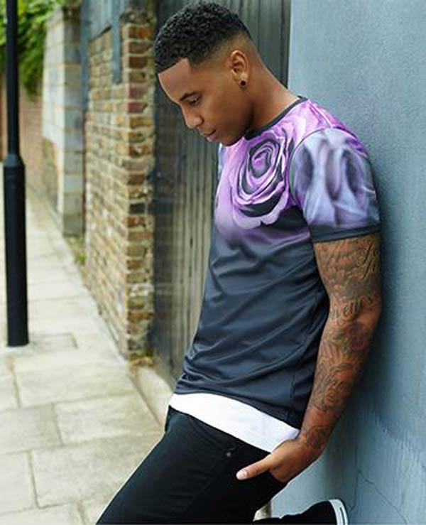 Reggie Yates - Burton Collections 2013 T- Shirts with a Rose Print