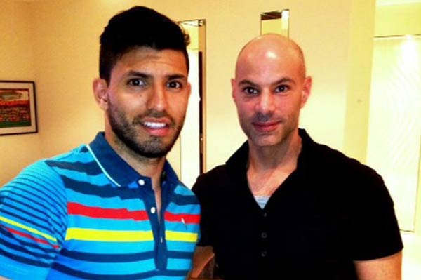 Sergio Aguero Footballer  With Stylist Jamil Fatani
