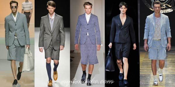 Suit Shorts for men summer spring and shoes