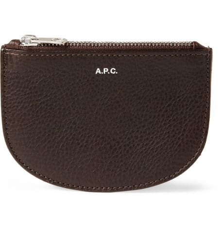 A.P.C Full grain leather zipped wallet