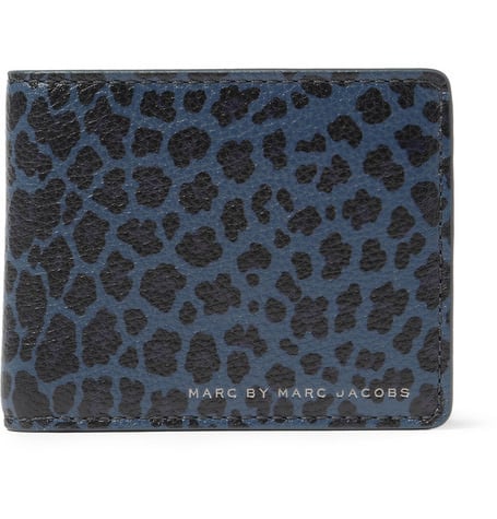 Marc by Marc Jacobs Leopard Print Leather Billfold Wallet