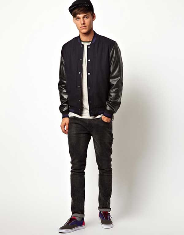 Asos Navy-Bomber Jacket Asos Navy-Bomber Jacket
