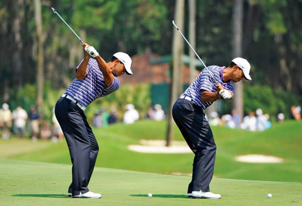 tiger woods squating for more power