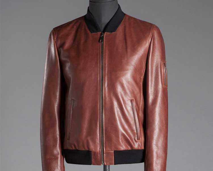 leather bomber jacket Tesco