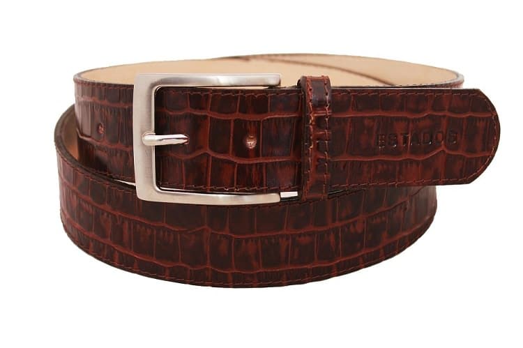 Estados-luxury-leather-mens-stitched-belt-in-choc-croc-and-suede-cutout-newsletter