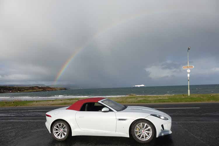 Jaguar F-Type Convertible Driven Around Causeway Coastal Route