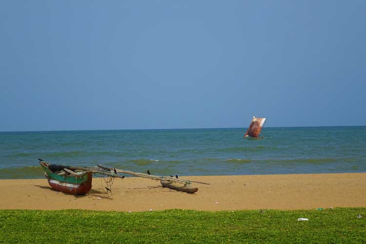 Heritance Negombo Sri Lanka hotel review - beach with sailing boats