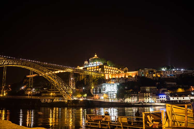 magical Porto portugal by night