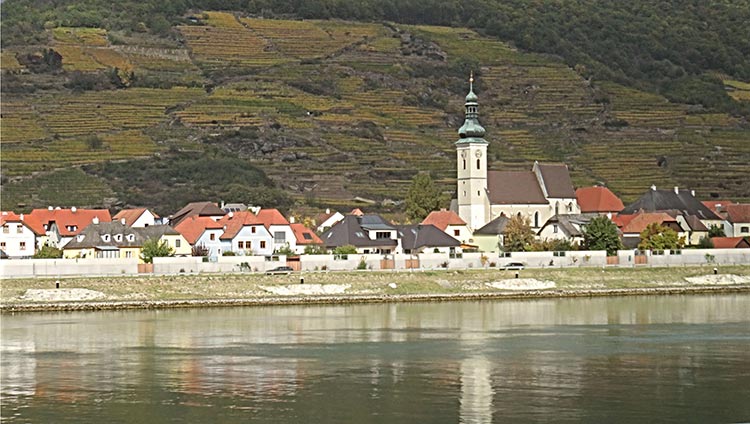 Following Danube in Wachau Valley