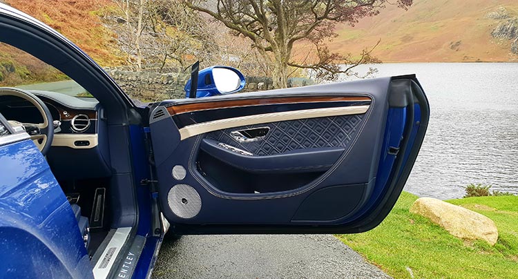Bentley GT Continental - Grand Tourer Coupe Sequin Blue United Kingdom menstylefashion luxury car 2018 Door