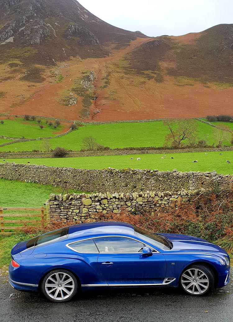 Bentley GT Continental - Grand Tourer Coupe Sequin Blue United Kingdom menstylefashion luxury car 2018 Lake District