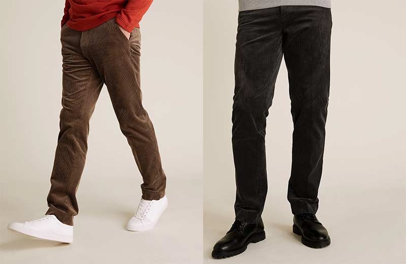 Corduroy trousers from Marks and Spencers
