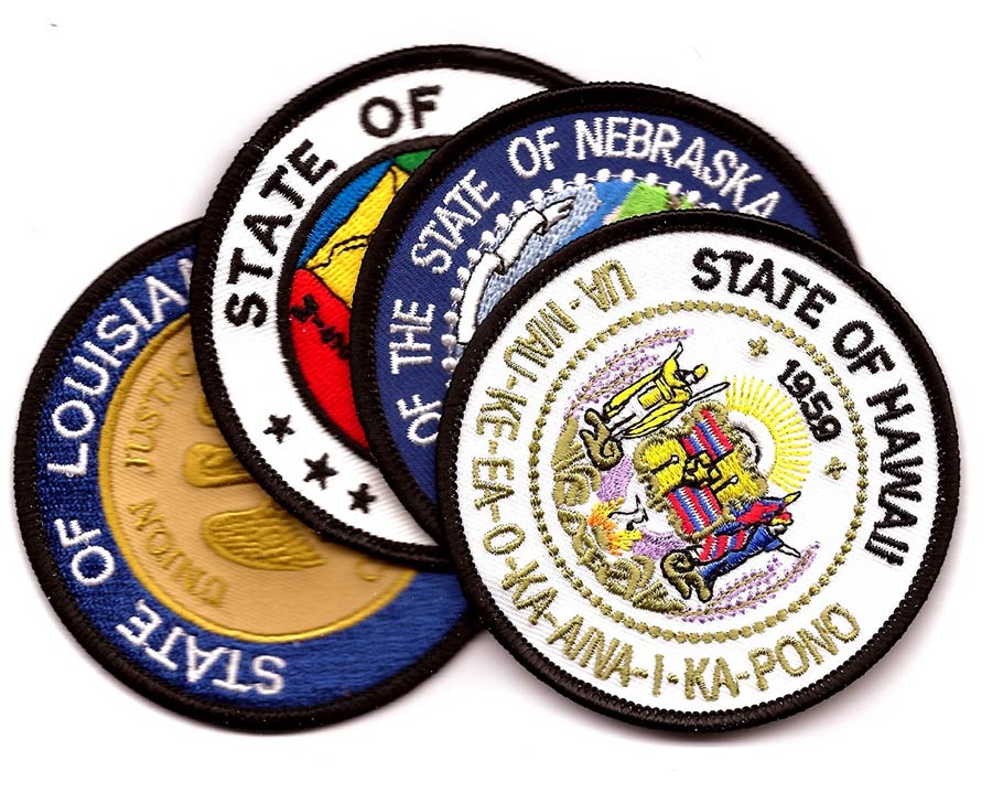 state patches for jackets