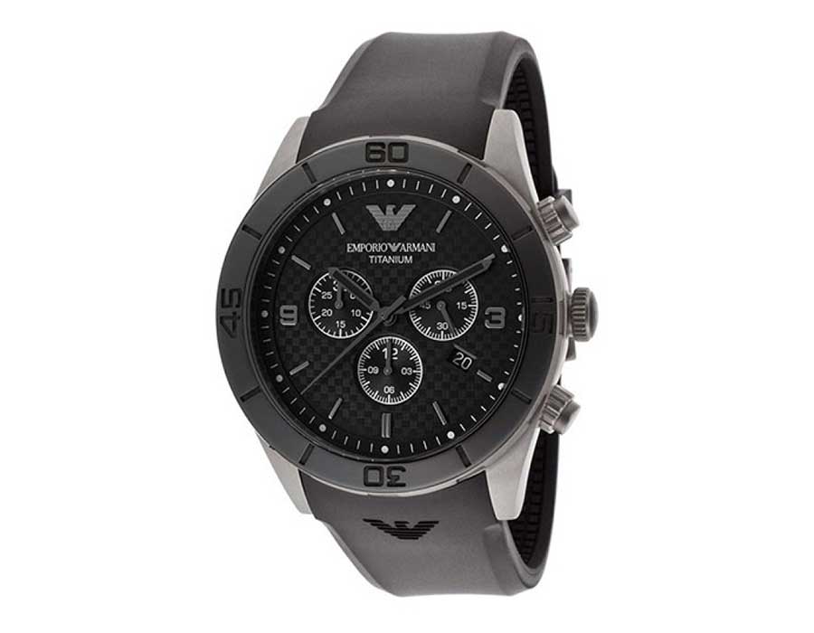 Emporio Armani Sportivo Silicone Strap Watch AR9500