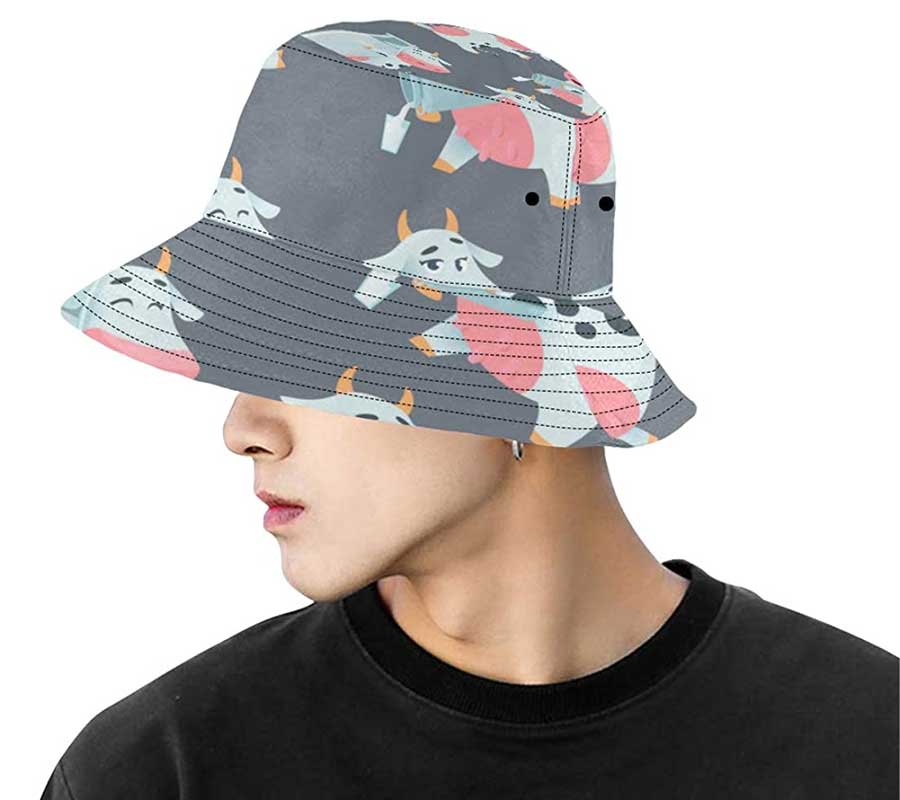 Man with a bucket hat