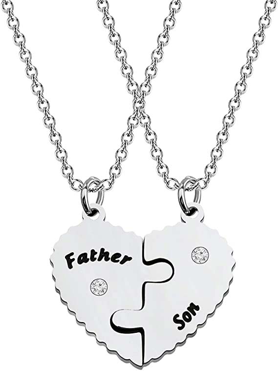 father son necklaces