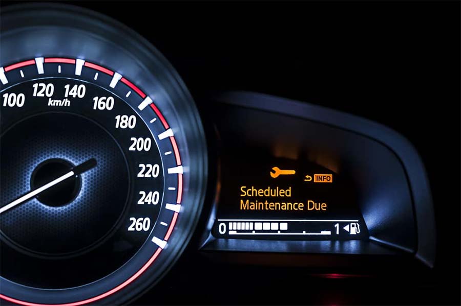 BMW service maintenance warning light