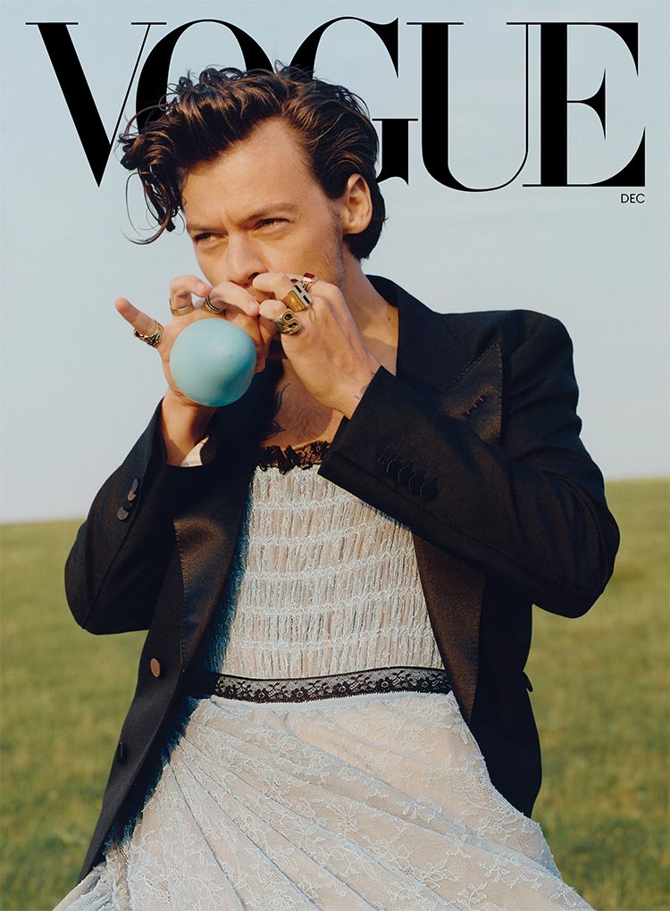 Harry Styles Vogue 2020 menstylefashion shoot